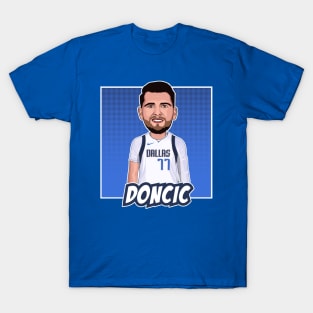 Luka Dončić Cartoon Artwork T-Shirt